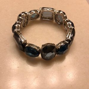Dark blue jeweled bracelet